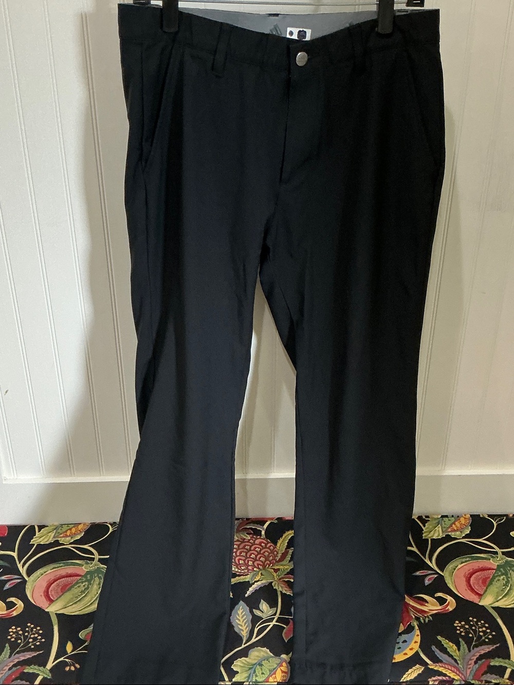 Adidas Men's Black Dress Pants - Classic Straight Fit 32 x 29